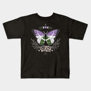 Genderqueer Butterfly LGBT Pride Flag Kids T-Shirt